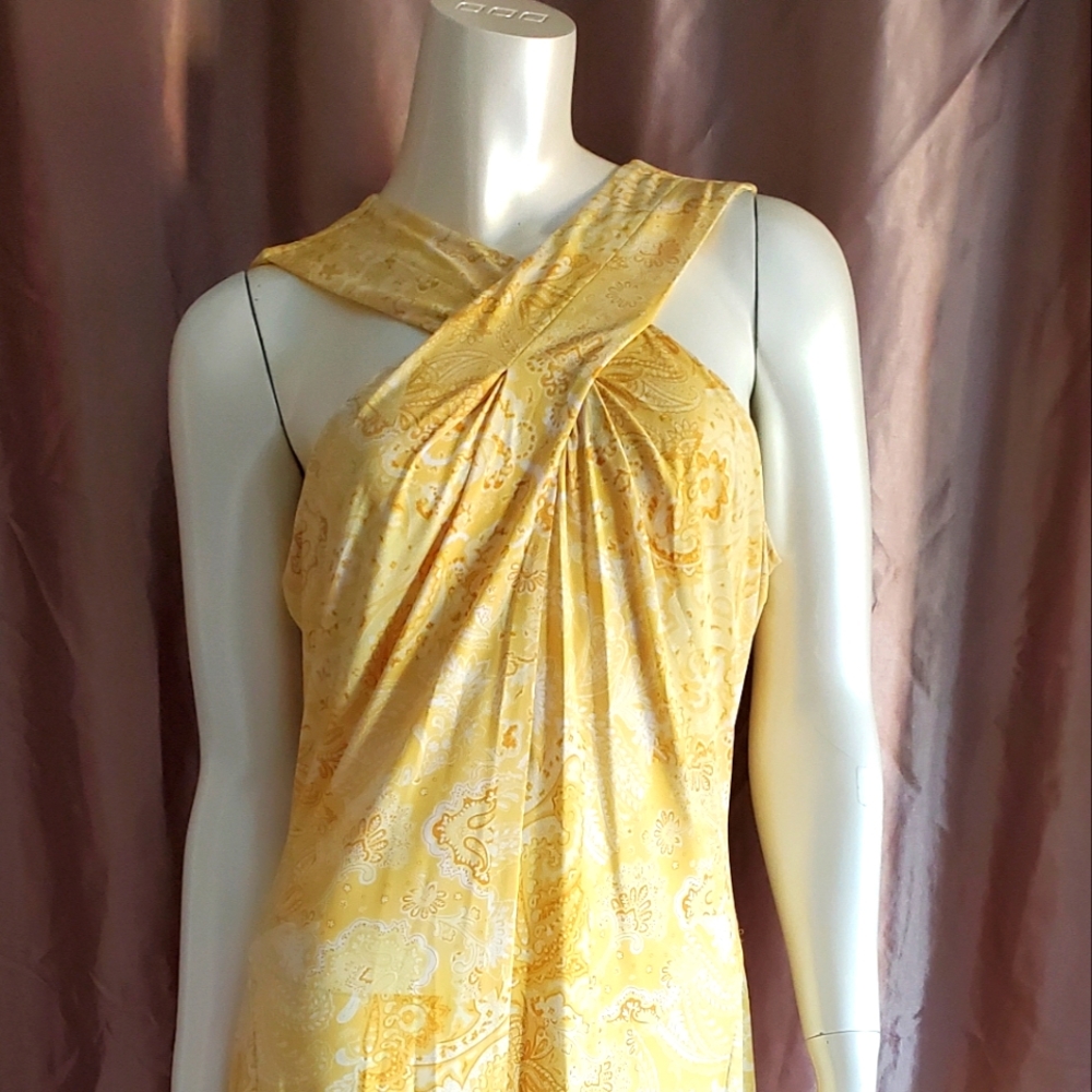NWT Michael Kors Yellow dress SZ L